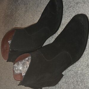 boc Black Suede Ankle Boots